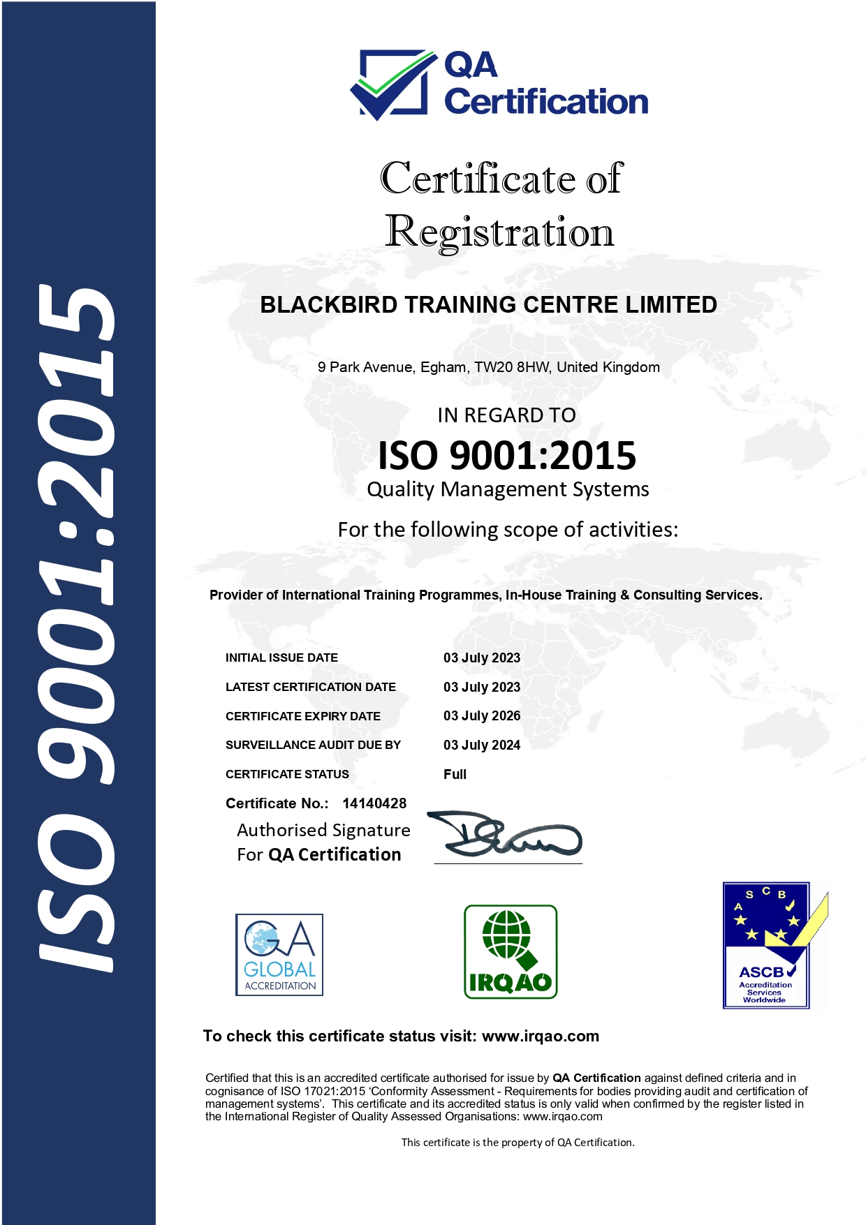 ISO 9001:2015